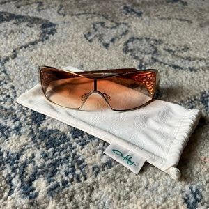 Gold Oakley Dart Sunglasses